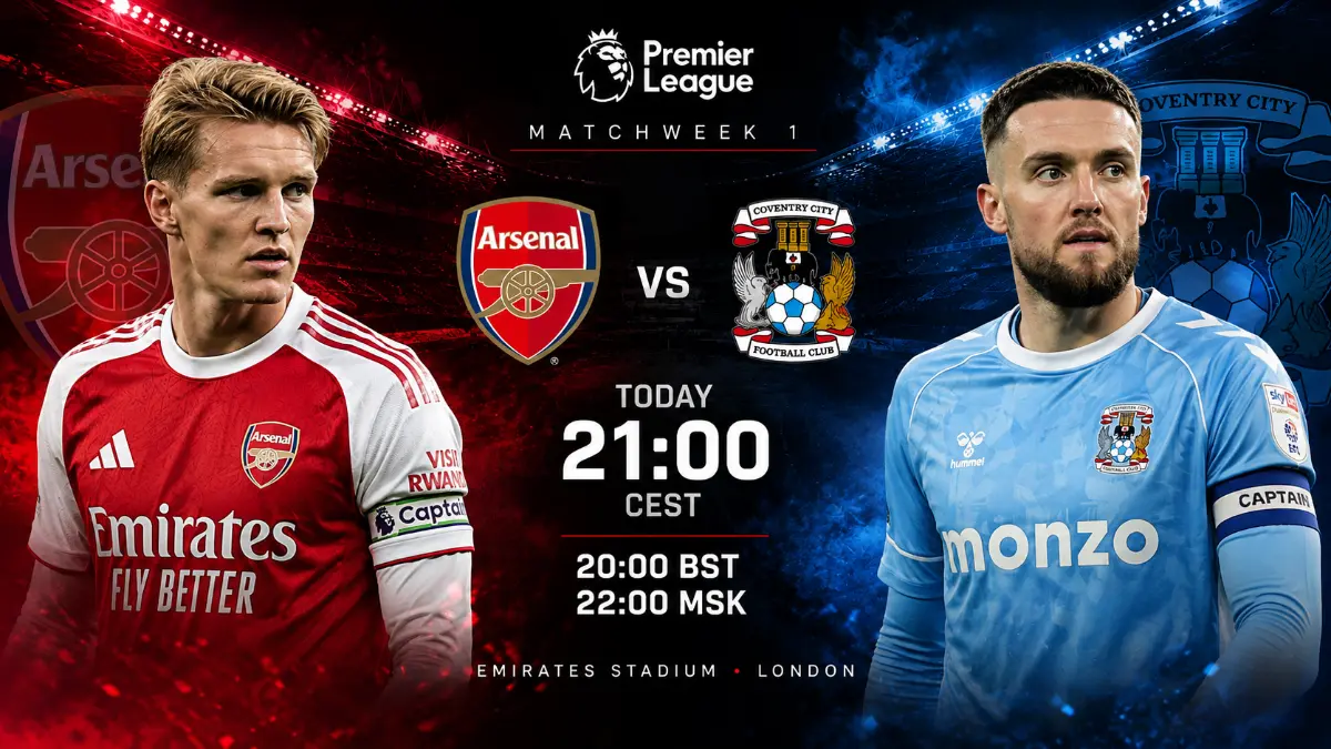 Arsenal take on Coventry City in Premier League opener