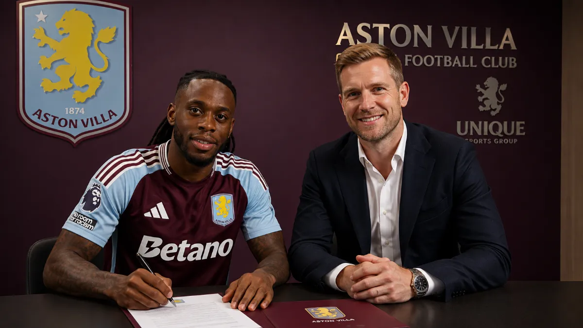 Aaron Wan-Bissaka officially joins Aston Villa