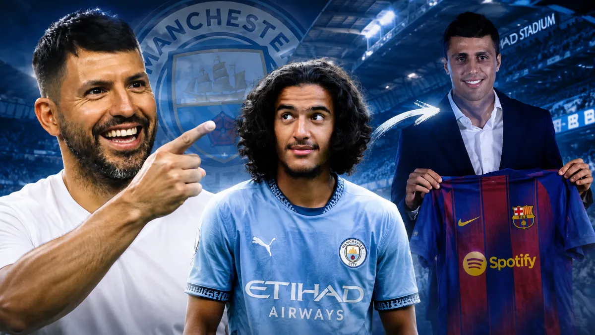 Sergio Aguero calls Ayoub Bouaddi a great replacement for Rodri at Manchester City