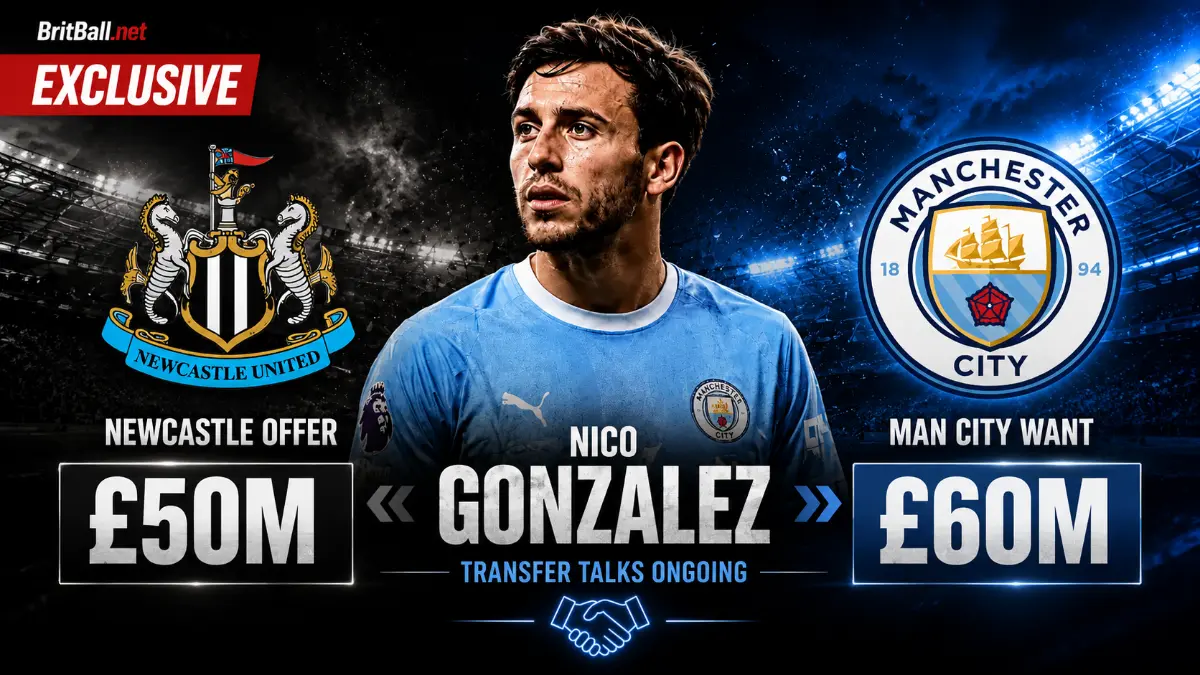 Newcastle push for nico gonzalez transfer from manchester city