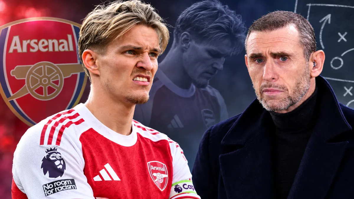 Martin Keown claims Odegaard is under serious pressure at Arsenal