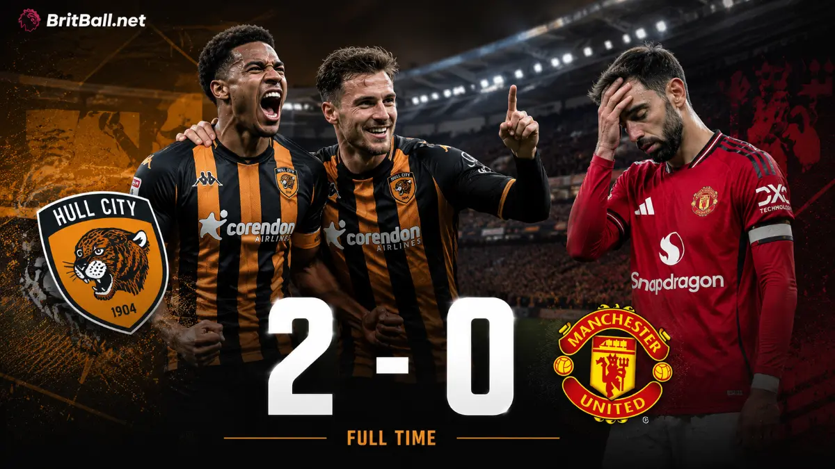Hull City shock Manchester United with 2-0 victory in opening match of the season