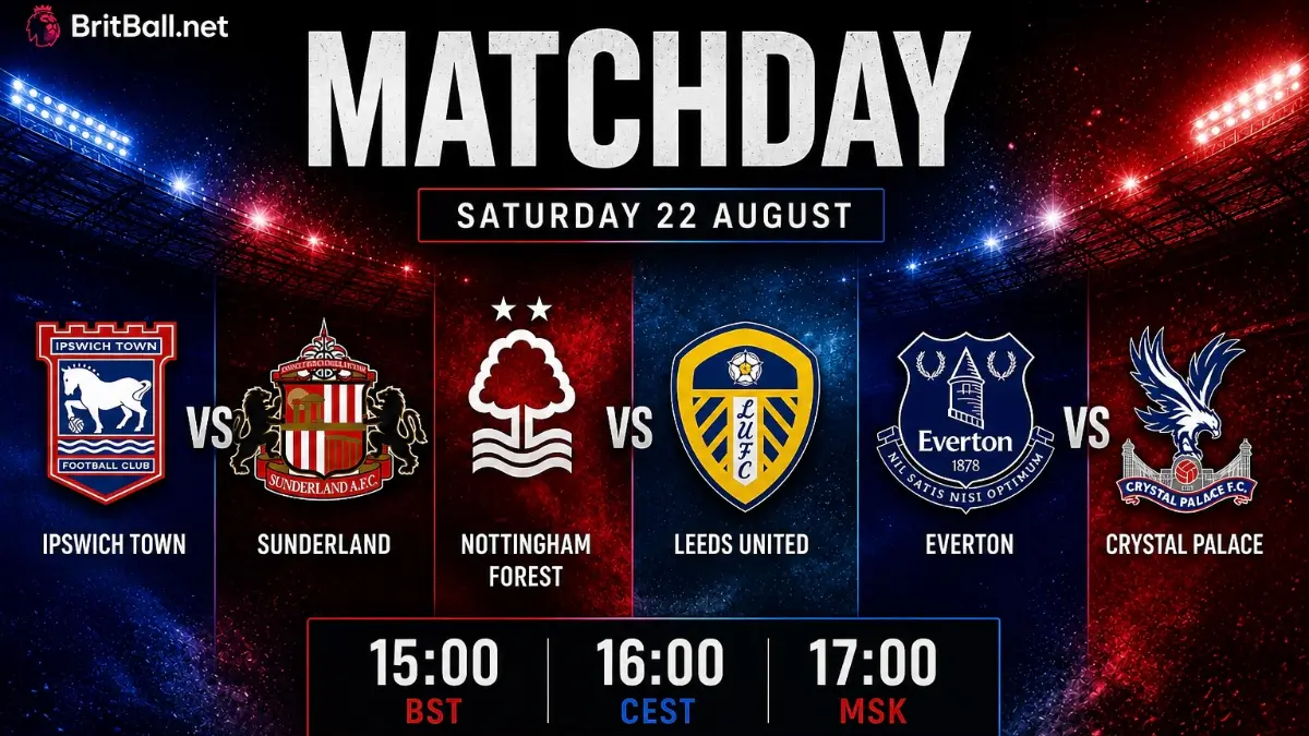 Three Premier League matches kick off at 15:00 UK time