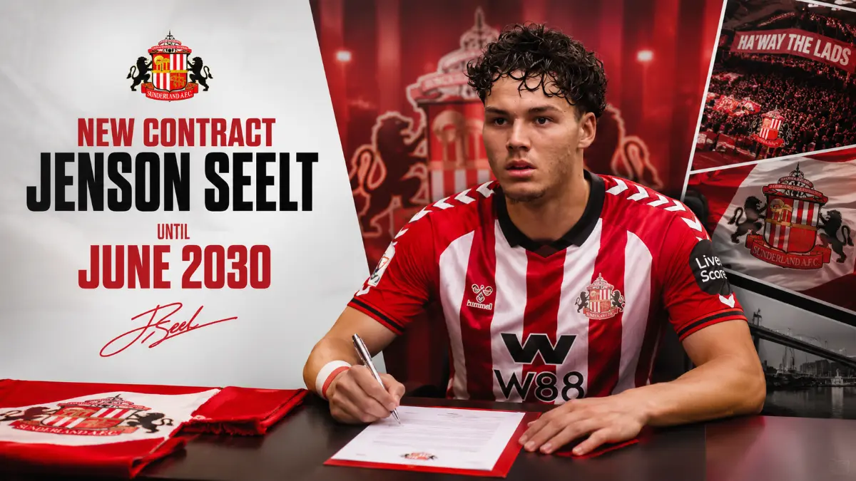 Sunderland set to extend contract with Jenson Silt until June 2030 before loaning him out