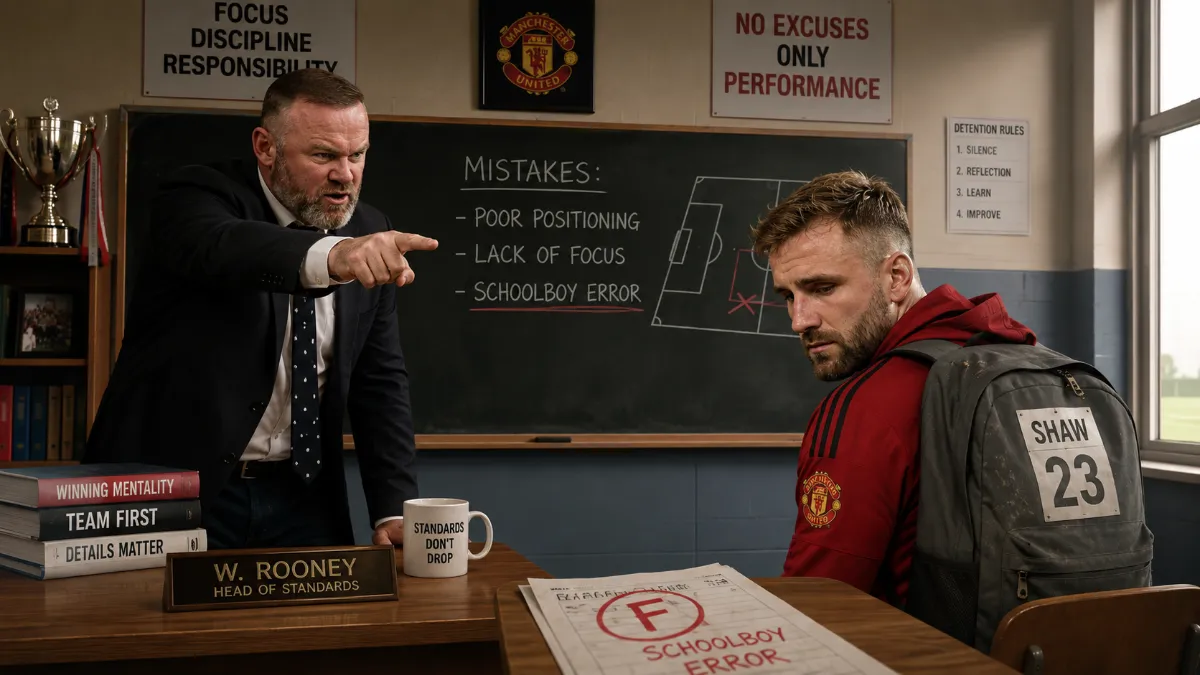 Wayne Rooney blasts Luke Shaw for 'schoolboy' error against Hull
