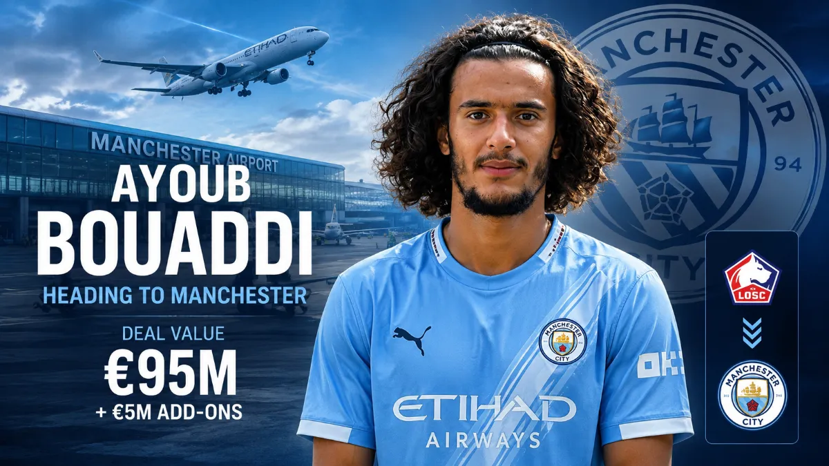 Ayoub Boadi on his way to Manchester City