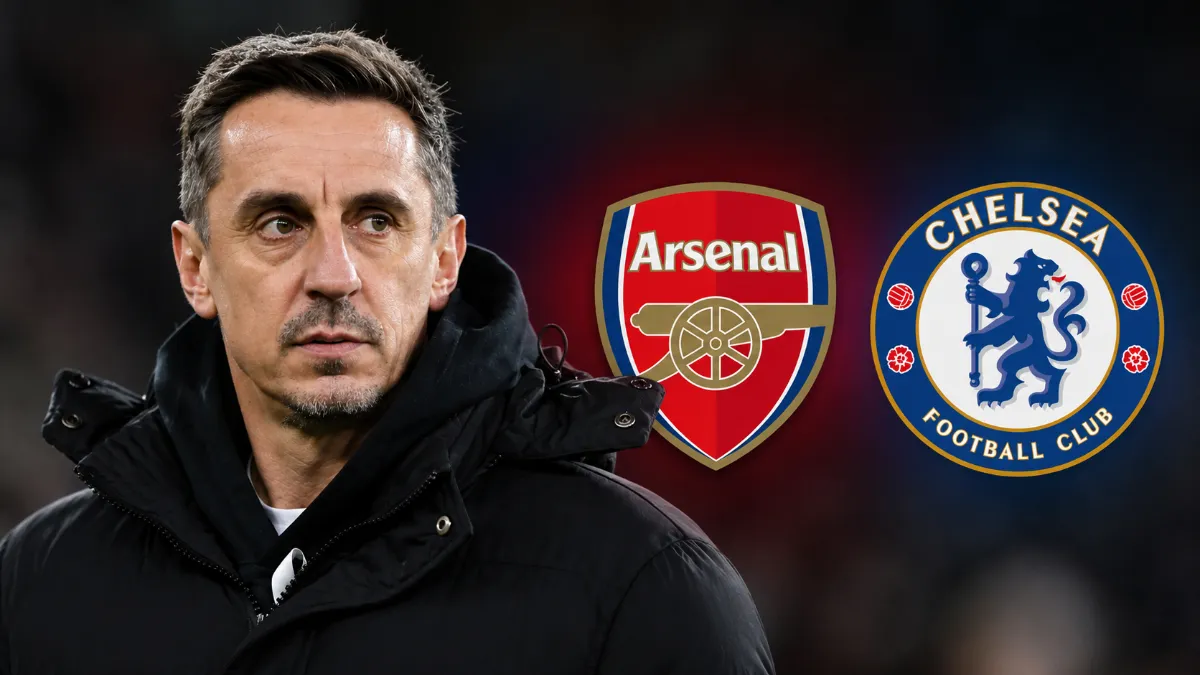 Gary Neville believes Chelsea are Arsenal's biggest title rivals