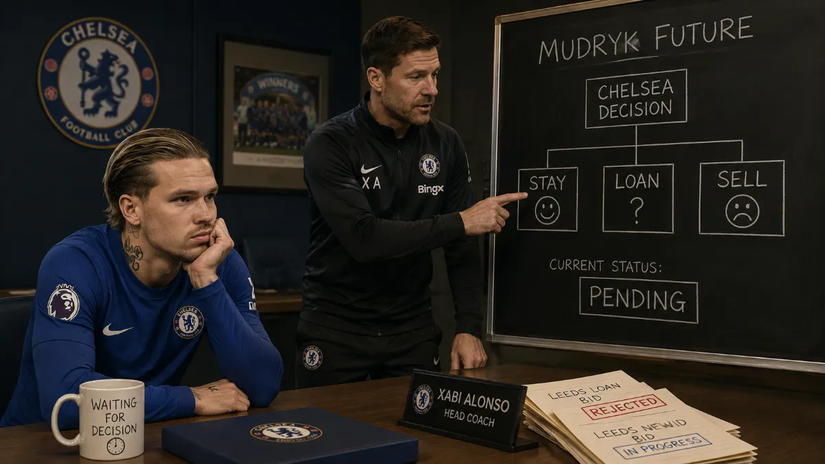 Xabi Alonso leaves question mark over Mykhailo Mudryk's future at Chelsea