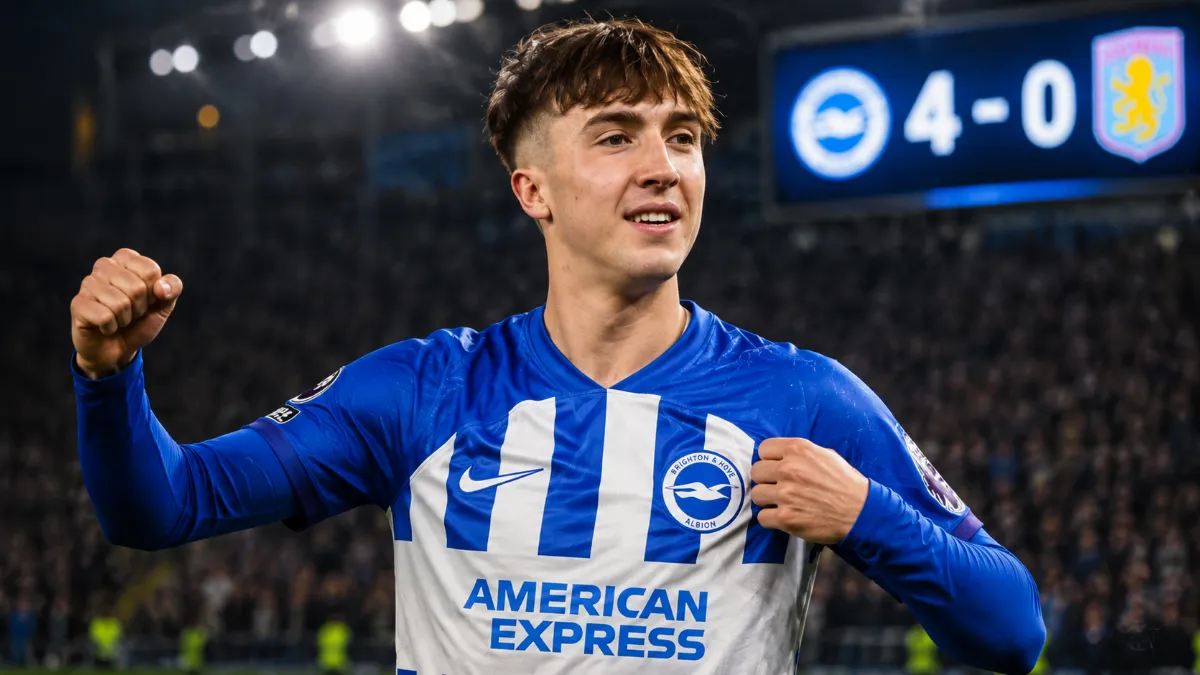 Jack Hinshlewood's double earns Brighton a convincing win over Aston Villa