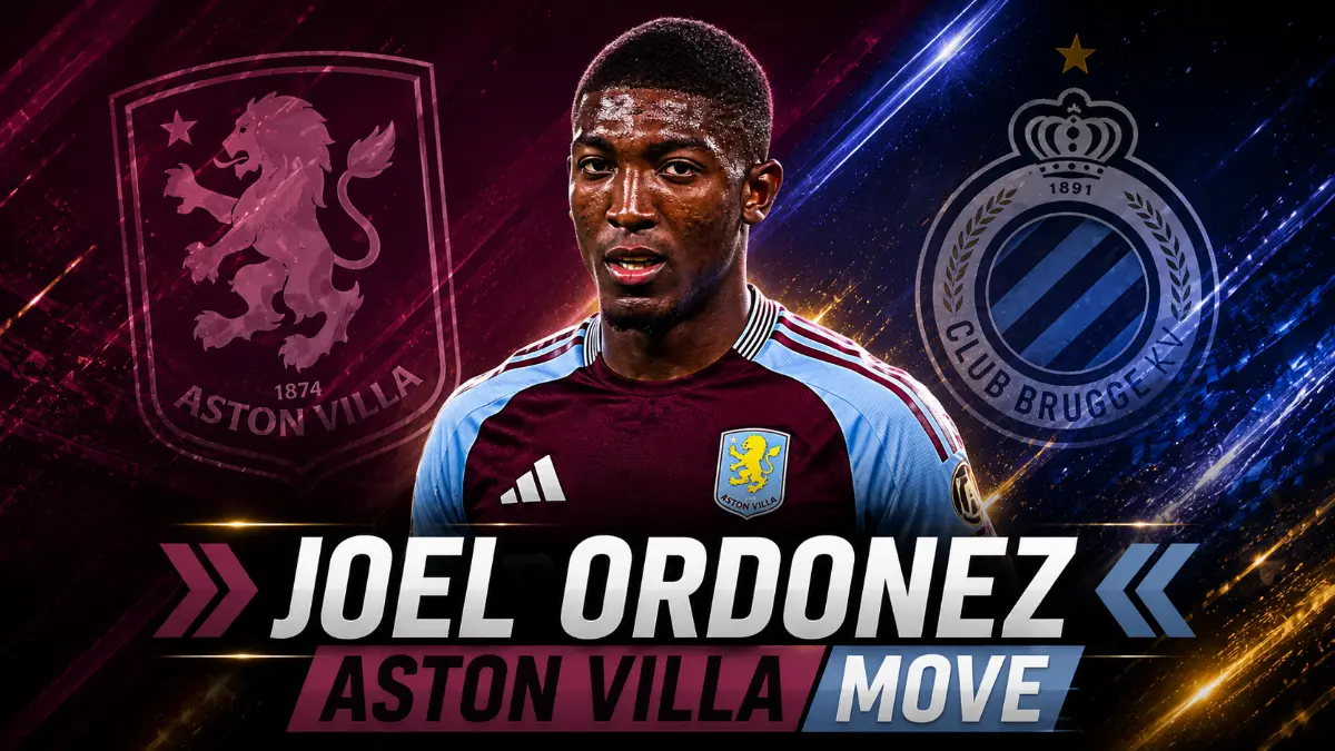 Aston Villa are in talks with Brugge over transfer of Joel Ordóñez for €35m–€40m