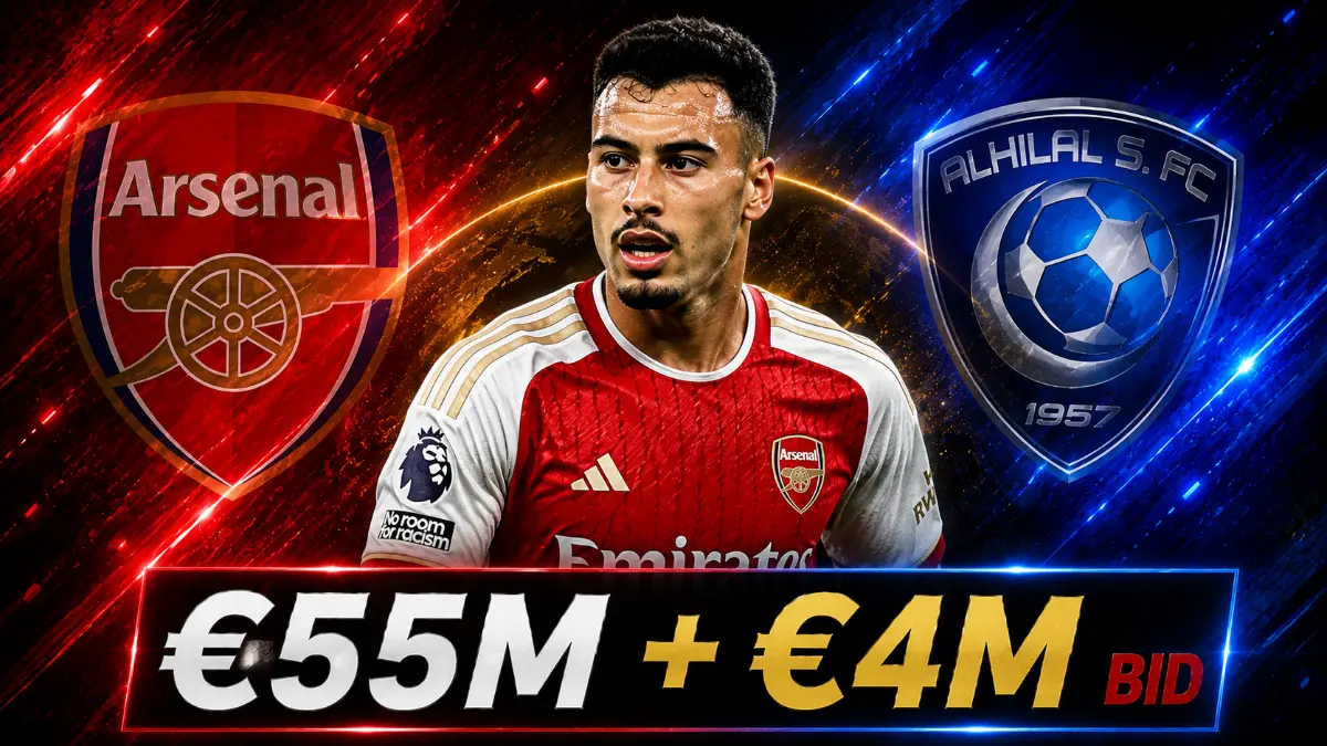 Al-Hilal move to sign Gabriel Martinelli from Arsenal