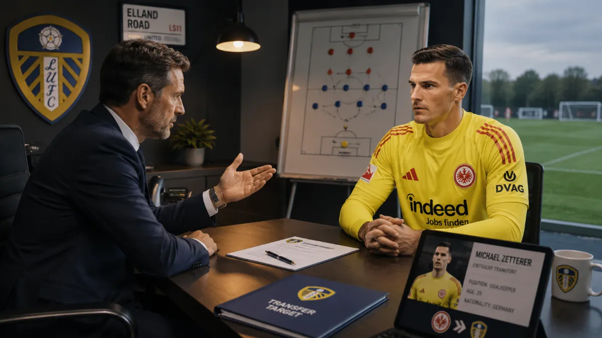 Leeds are working on a transfer for Michael Zetterer from Eintracht