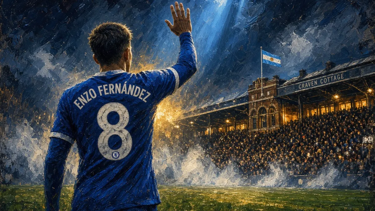 Enzo Fernandez bids farewell to Chelsea fans as he joins Manchester City for £140m