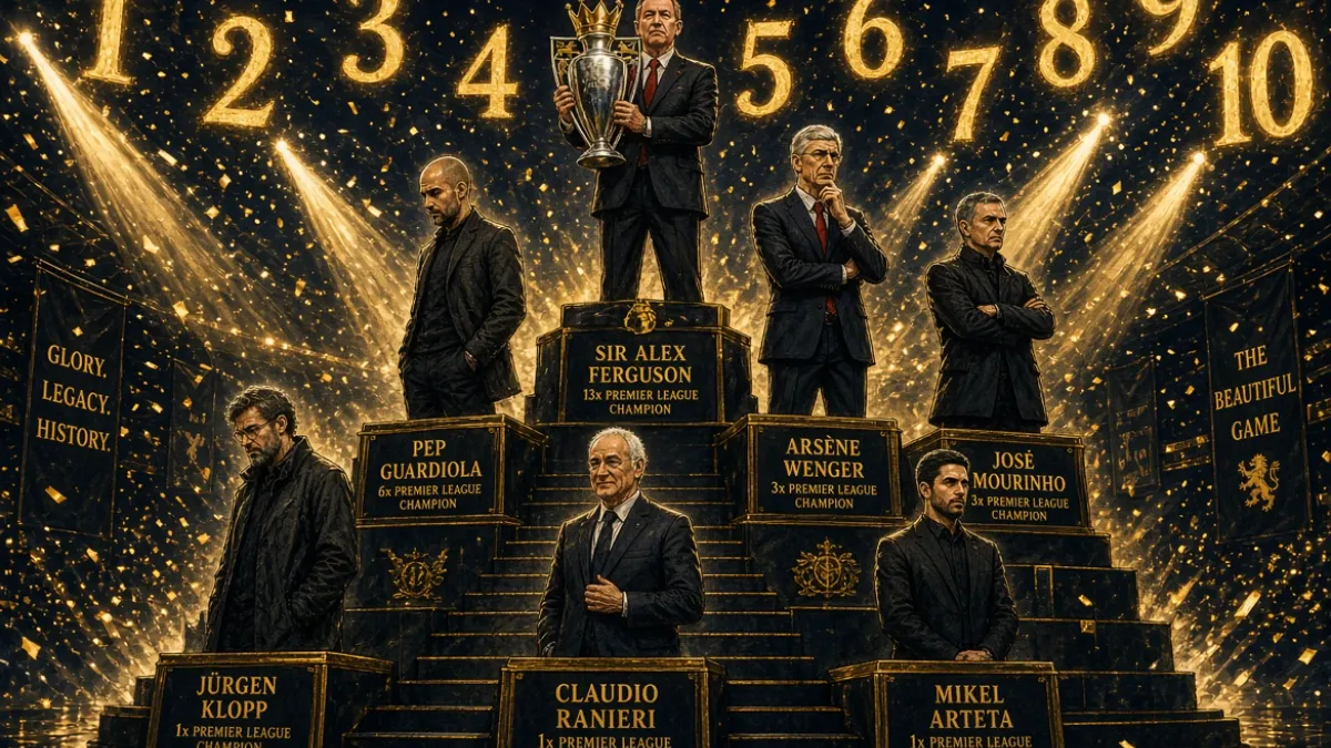 Ranking the greatest managers in Premier League history: from triumphs to legends