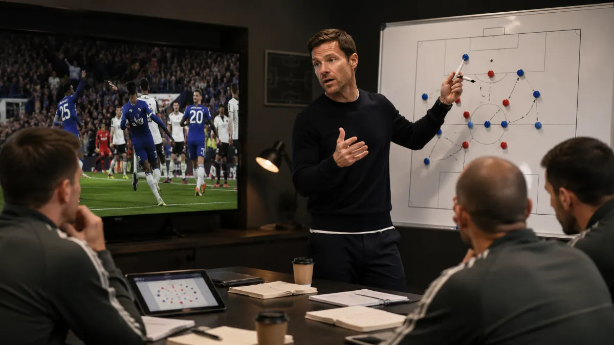 Xabi Alonso analyses Chelsea's win over Fulham and comments on Robert Sanchez's mistake