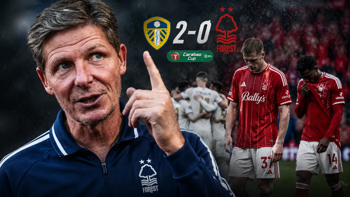 Oliver Glasner admits Leeds were superior after Nottingham's exit from the League Cup