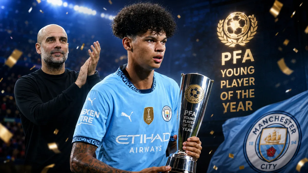 Niko O'Reilly praises Pep Guardiola after winning PFA award