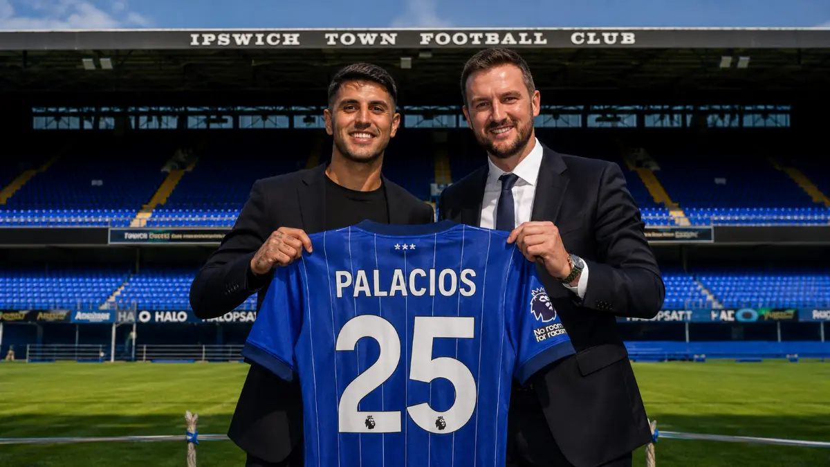 Esquiel Palacios joins Ipswich Town on a four-year contract