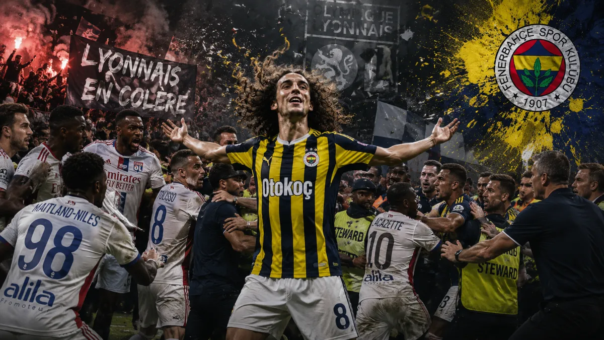 Matteo Guendouzi sparks mass brawl after match with Lyon