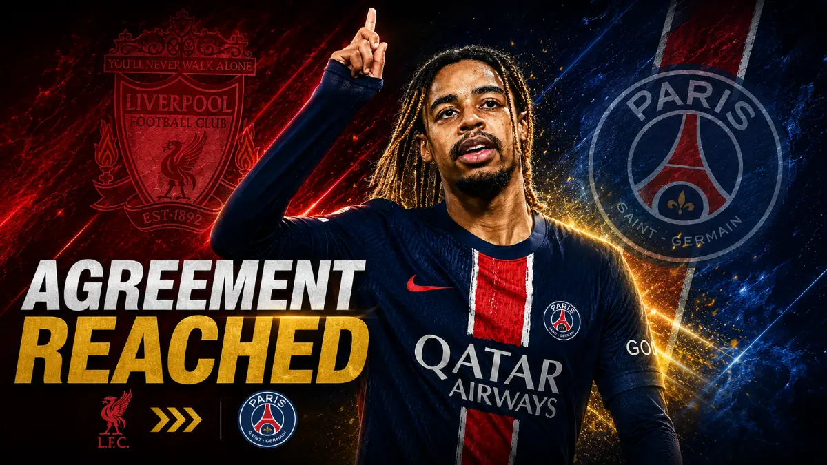 Liverpool agree deal for Bradley Barcola from PSG for £100M plus £20M