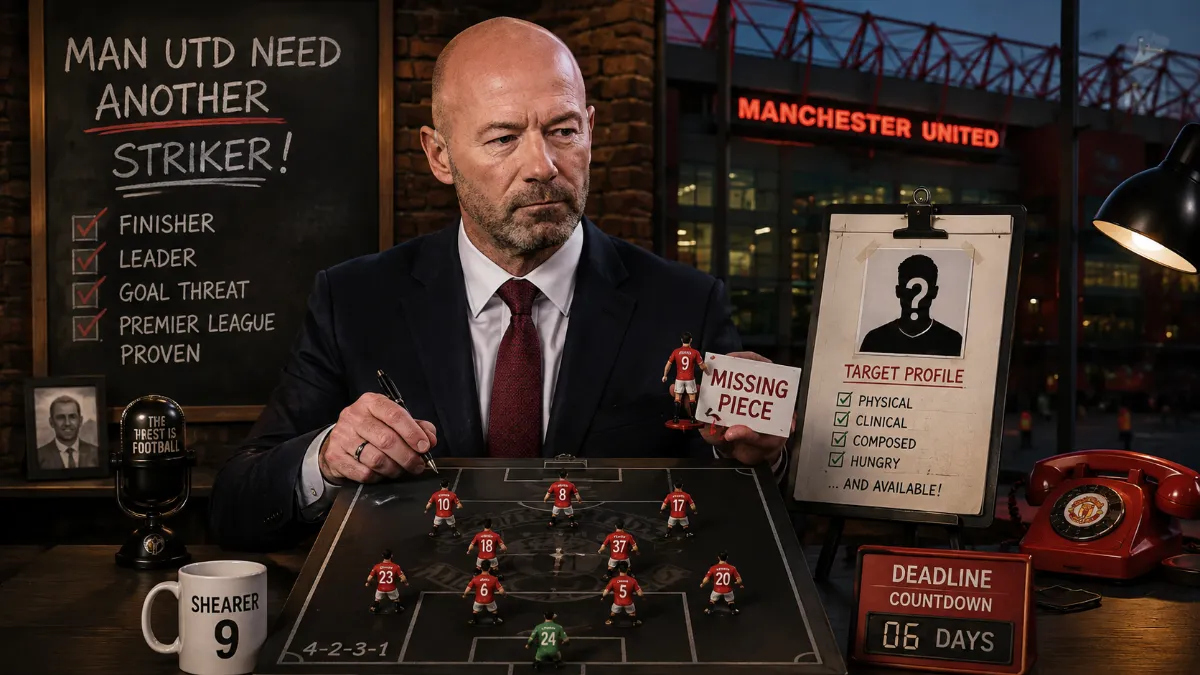 Alan Shearer calls for Manchester United to sign another striker