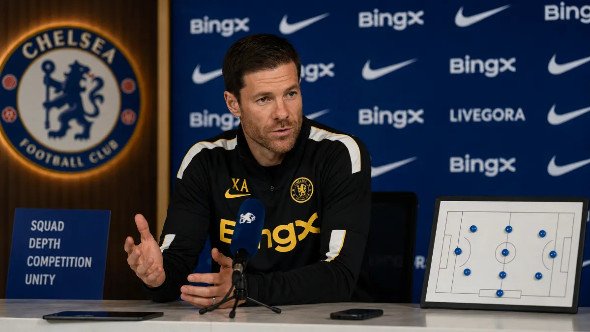 Xabi Alonso discusses Chelsea's transfer plans