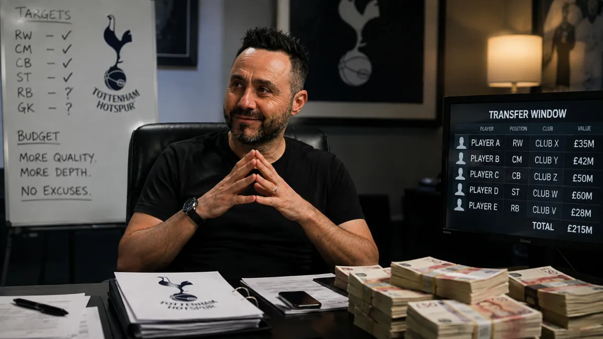 Roberto De Zerbi hints at another Tottenham transfer
