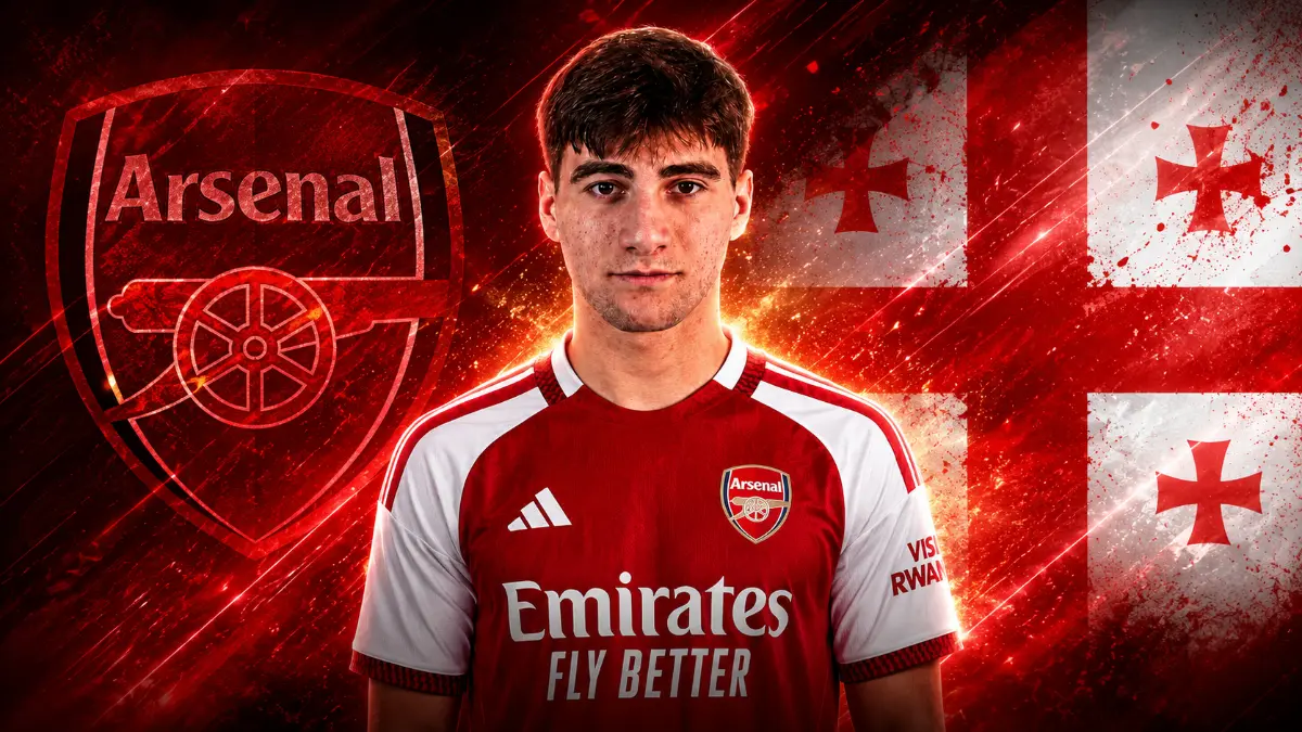 Arsenal confirm transfer of 17-year-old Georgian talent Andria Bartishvili for €4.5m