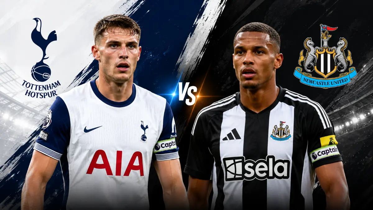 Tottenham and Newcastle United reveal starting line-ups for Premier League match