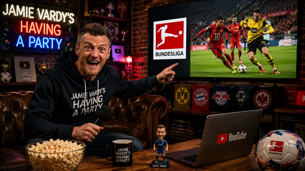 Jamie Vardy will show Bundesliga matches on YouTube