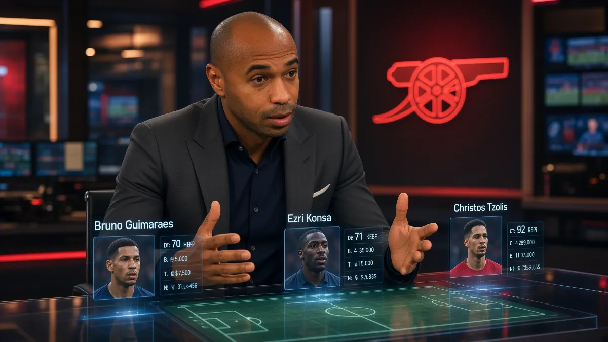 Thierry Henry: 'These are solely transfers in line with Arteta's vision'