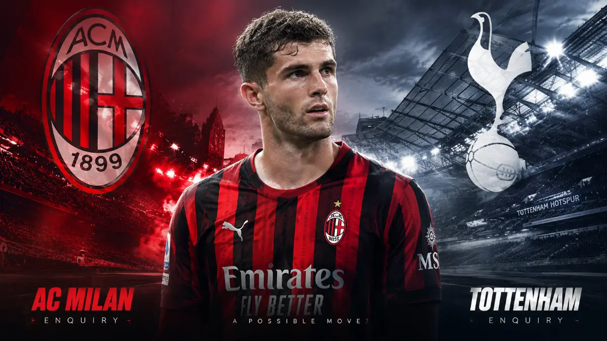 Tottenham ask about Christian Pulisic transfer from Milan