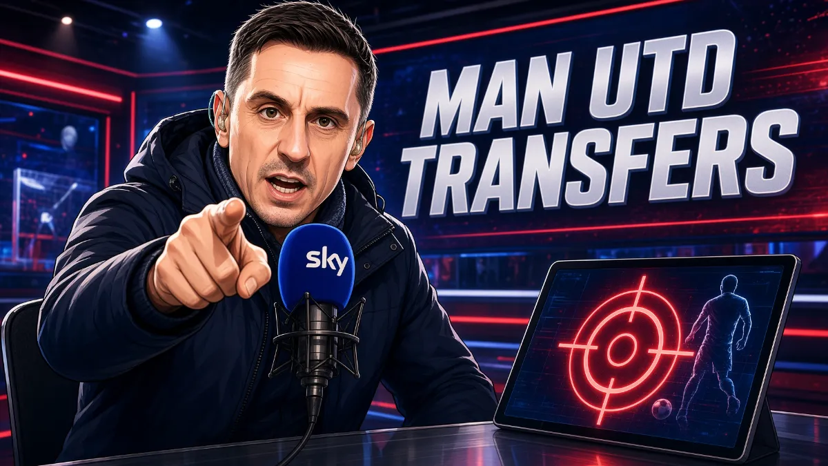 Gary Neville identifies two key positions Manchester United must strengthen before deadline