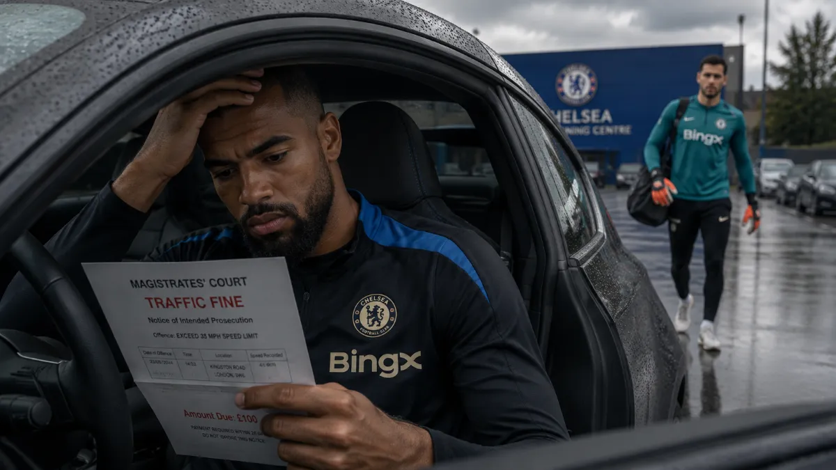 Chelsea goalkeeper Sanchez fined £1,520 for speeding