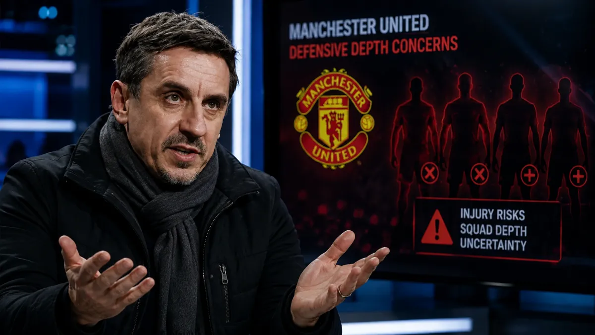 Gary Neville shocked that Manchester United didn't sign a defender