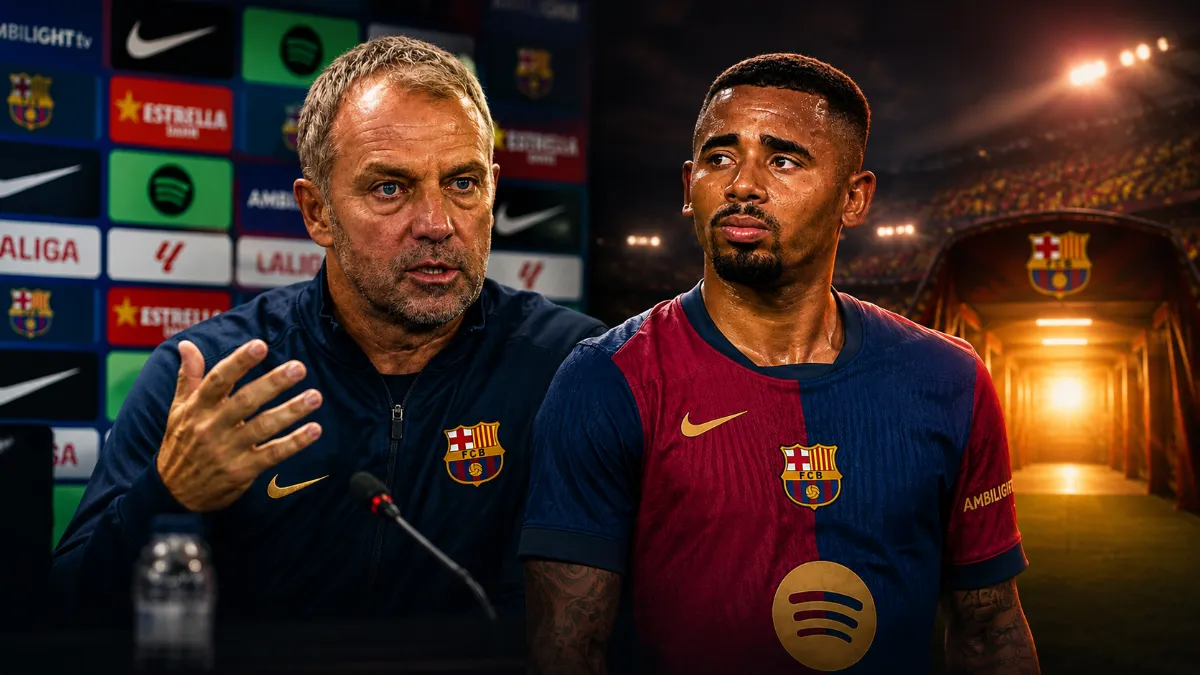 Hansi Flick surprised by Gabriel Jesus transfer to Barcelona
