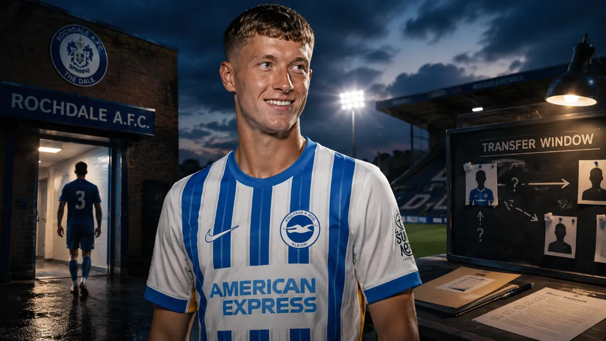 Charlie Tasker close to joining Rochdale on loan from Brighton