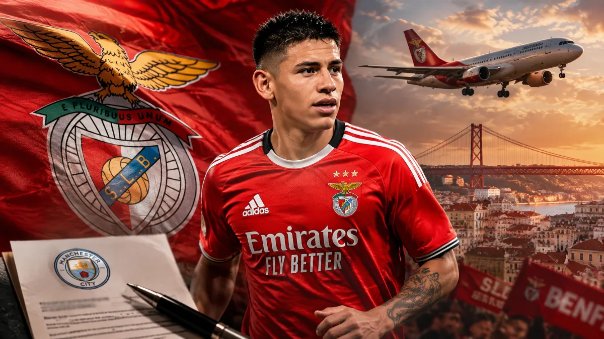 Here we go! Claudio Echeverri moves from Manchester City to Benfica
