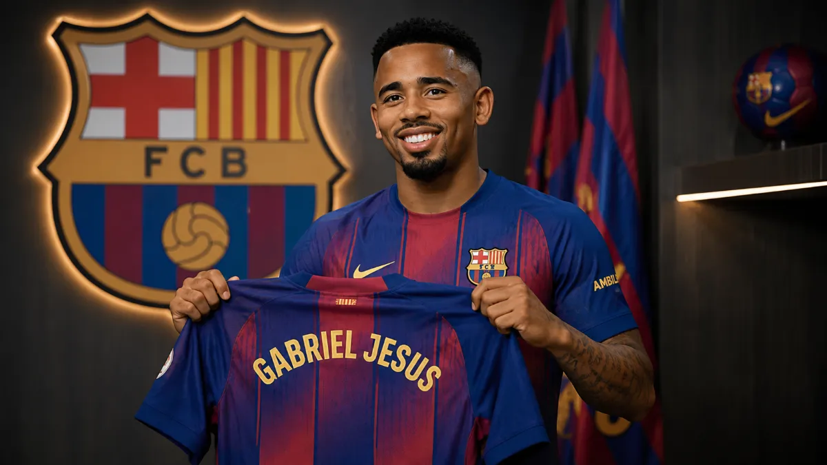 Gabriel Jesus joins Barcelona from Arsenal