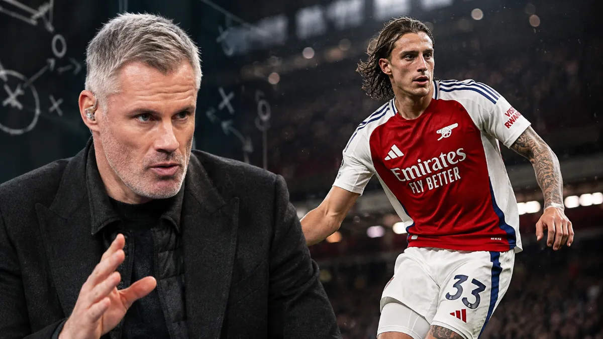 Jamie Carragher names Calafiori the best left-back in the Premier League