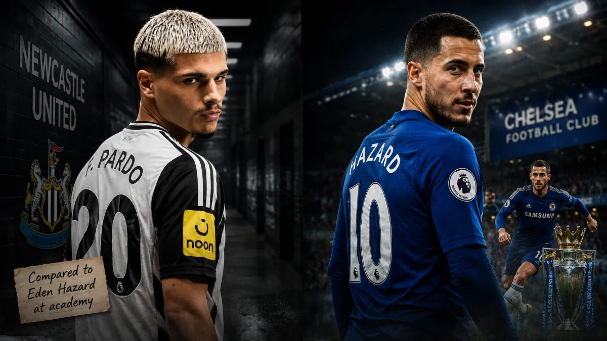 Newcastle's Matias Fernandez-Pardo compared to Eden Hazard
