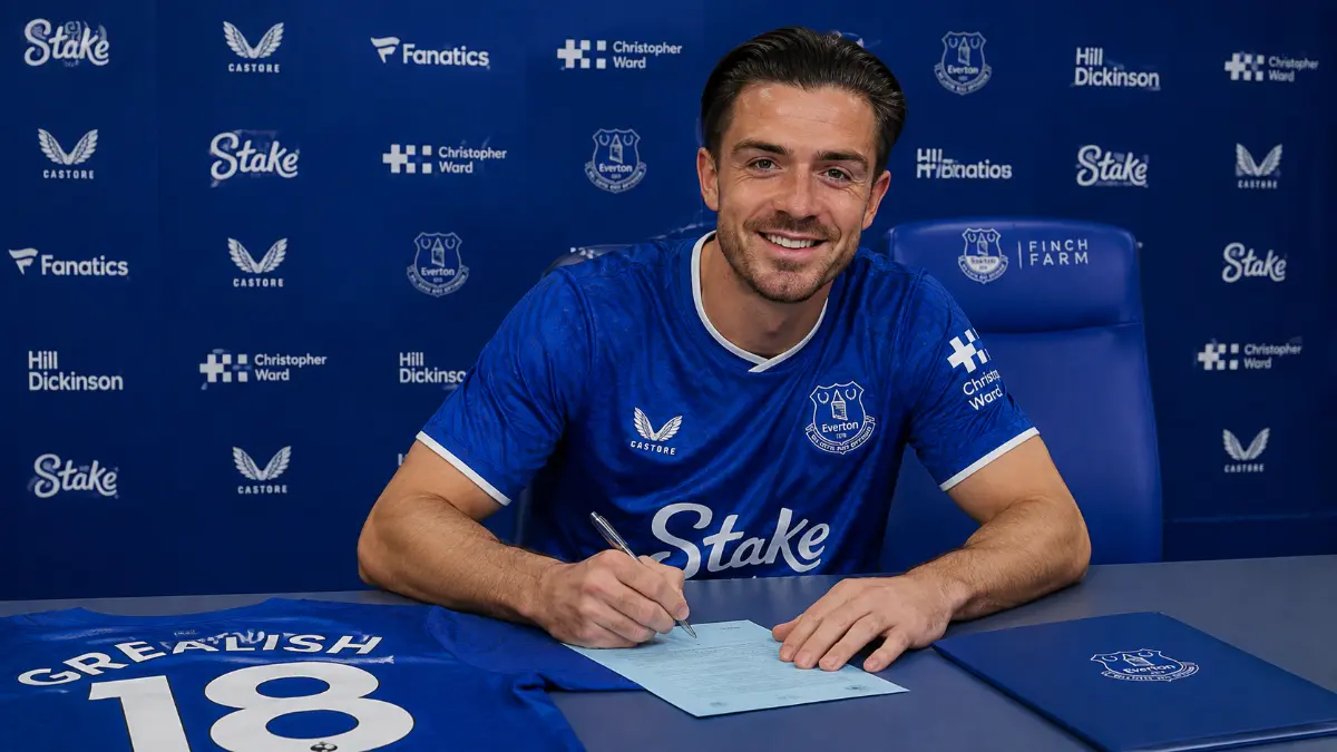Everton confirm jack grealish has joined on loan from Manchester City