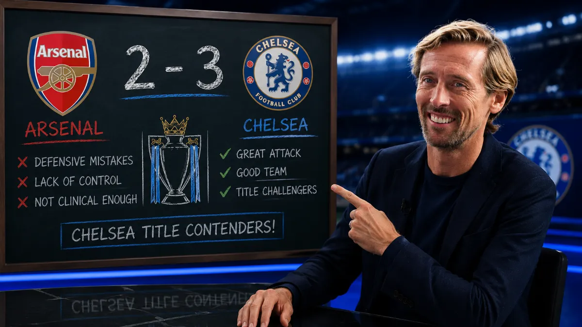 Peter Crouch predicts Chelsea will beat Arsenal