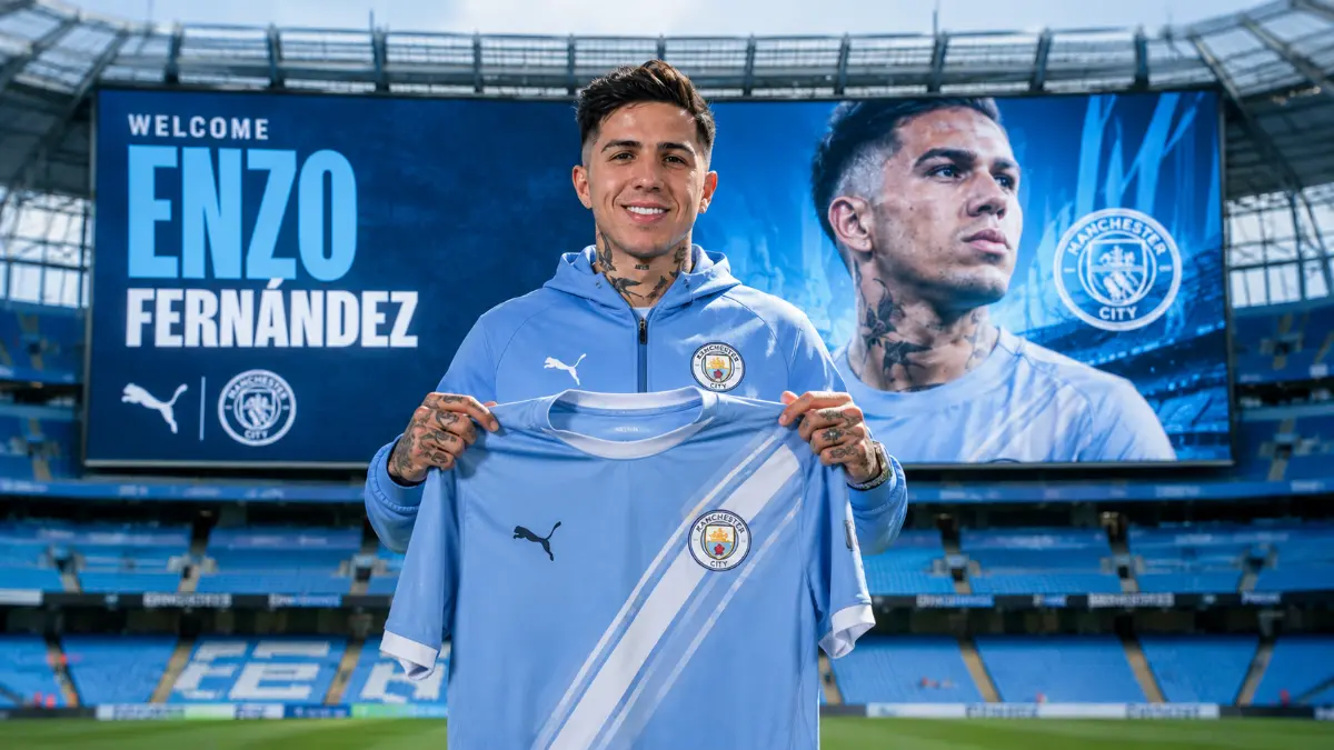 Enzo Fernandez hints at his ambitions after moving to Manchester City from Chelsea
