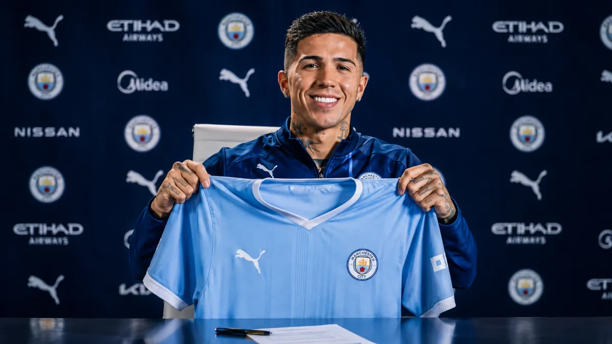 Enzo Fernandez officially joins Manchester City