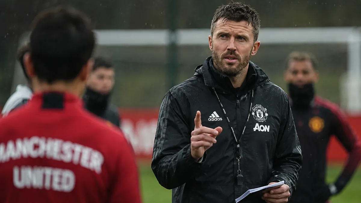 Michael Carrick explains why he doesn't take part in Manchester United training