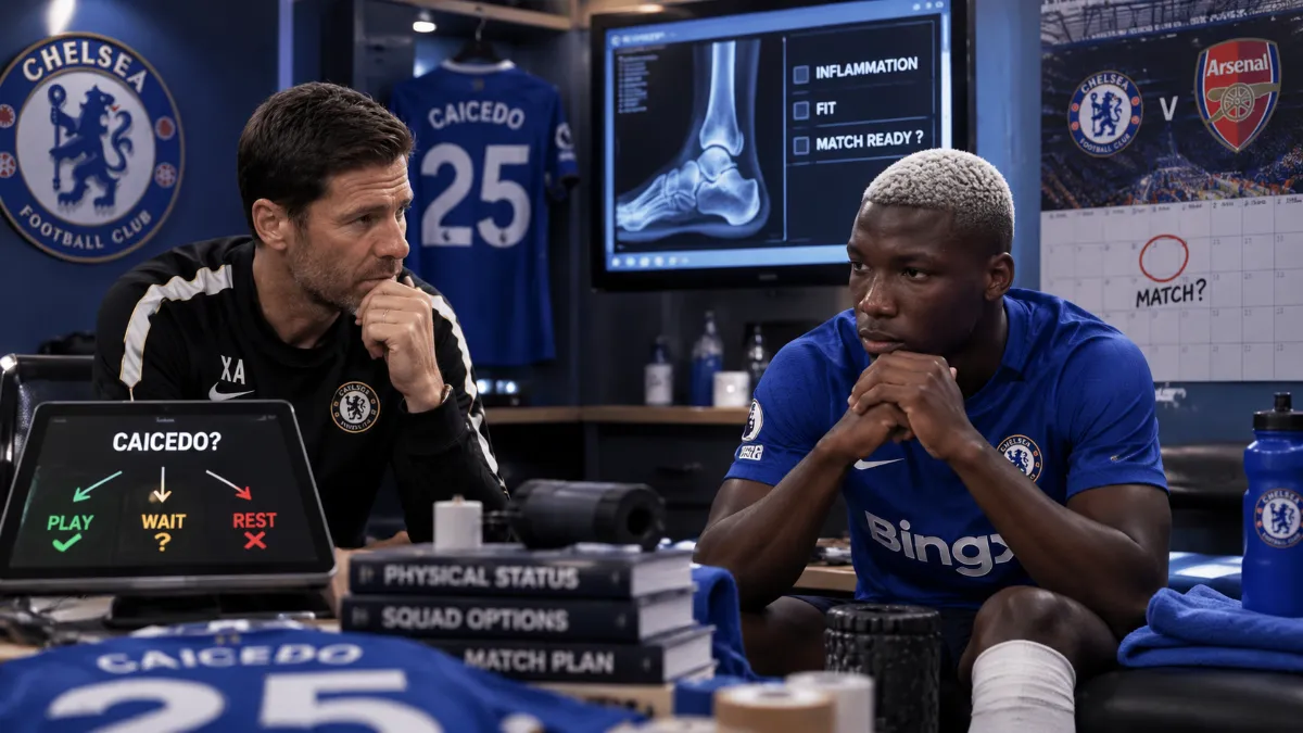 Xabi Alonso discusses Moises Caicedo's readiness for the Arsenal match