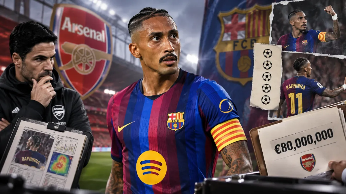 Arsenal weigh up a move for Raphinha worth €80 million