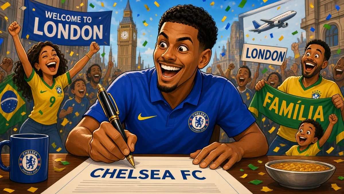 Chelsea confirm signing of Brazilian defender Denner on an eight-year deal