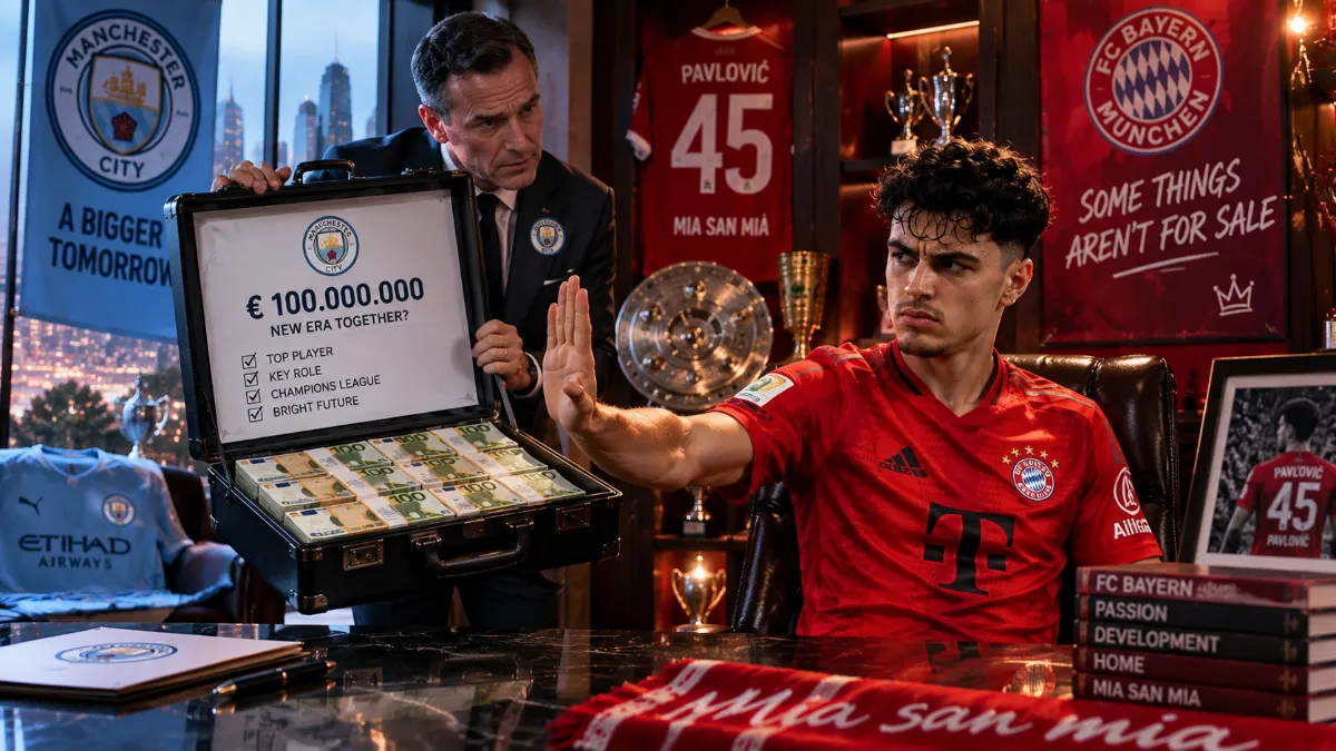 Alexander Pavlovich turns down move from Bayern Munich to Manchester City for €100 million